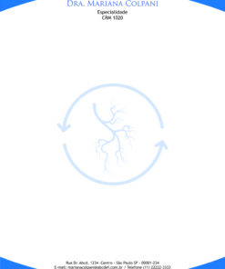 Modelo 01 de Receituário Simples 15x21cm