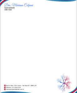 Modelo 03 de Receituário Simples 15x21cm