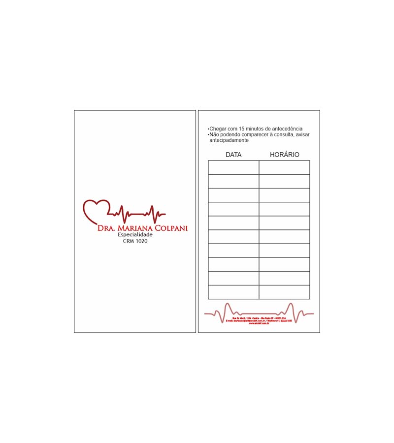 Cartão de Agendamento - Cardiologista - Imagem 4
