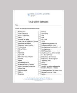 Solicitação de Exames - Cardiologista