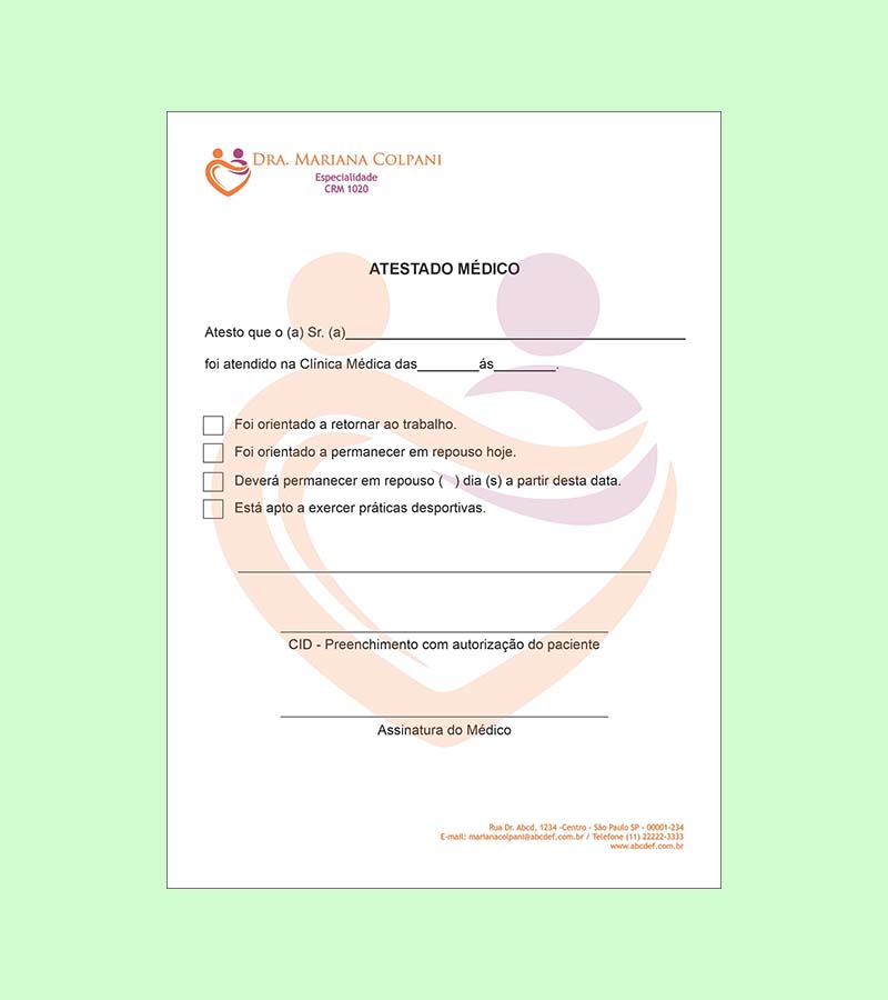 Atestado - Geriatria