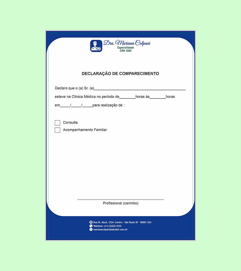 Declaração de Comparecimento - Gastroenterologia - Imagem 3