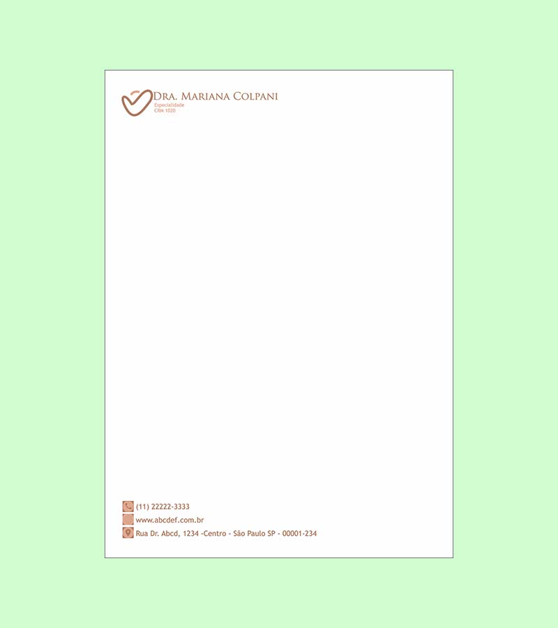 Papel Timbrado 15x21cm - Oncologia - Imagem 4