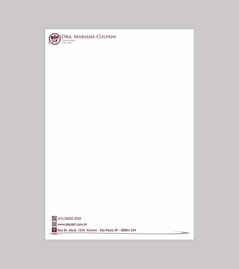 Papel Timbrado A4 - Ortopedia - Imagem 4