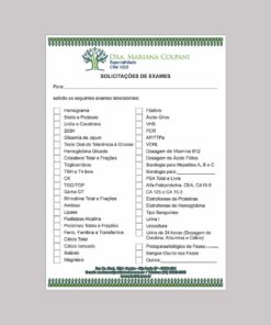 Solicitação de Exames - Ortopedia