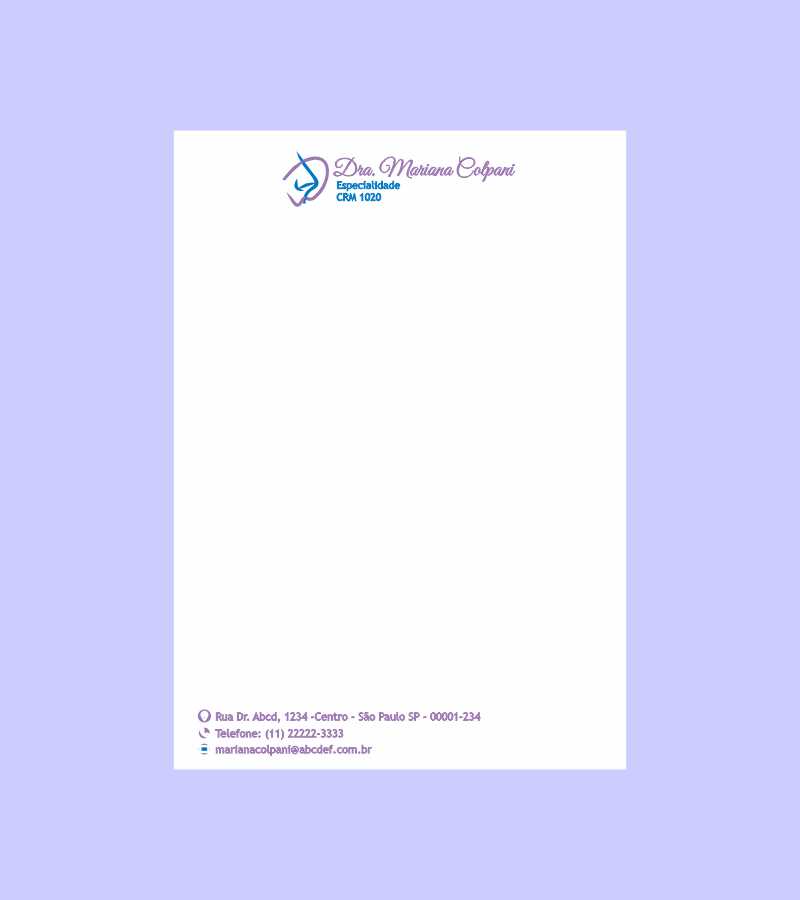 Papel Timbrado A4 - Otorrinolaringologia - Imagem 3