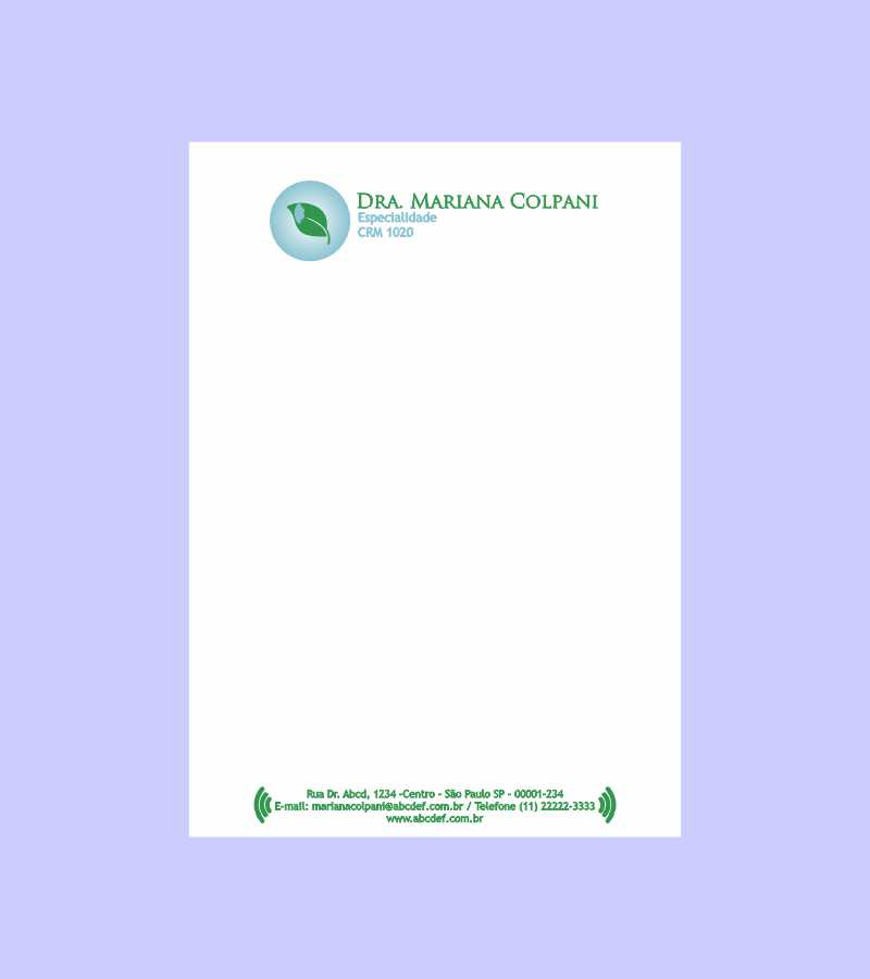 Papel Timbrado A4 - Otorrinolaringologia